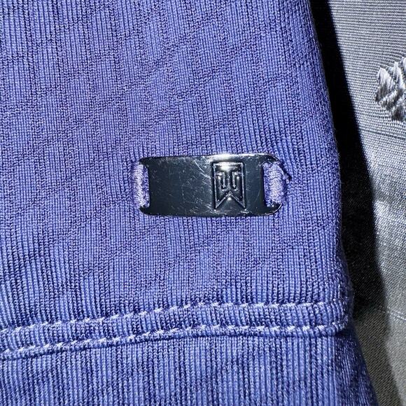 Tiger Woods x Nike Blue Mens XL Golf Polo Dri Fit Collar Short Sleeve Work Gorp - Picture 4 of 8